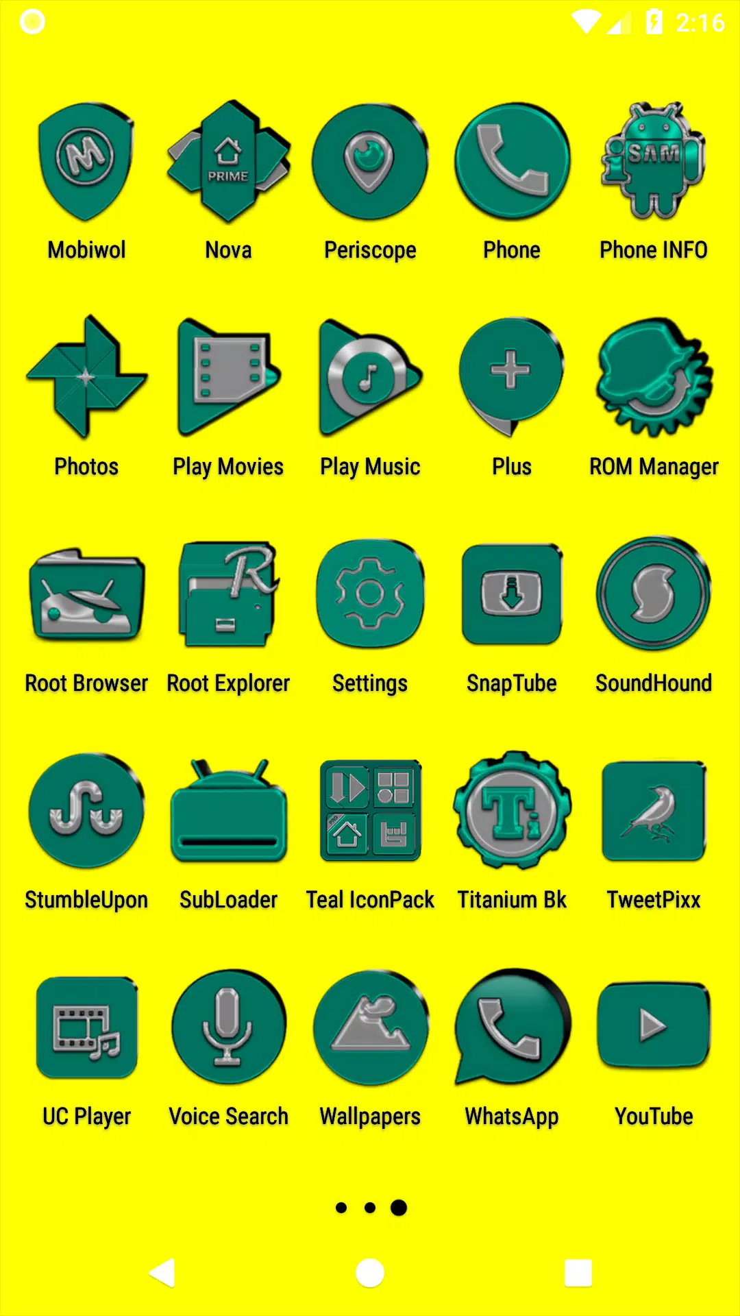 Teal Icon Pack Screenshots