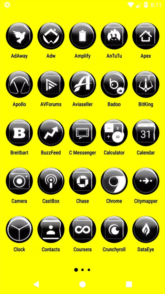 Screenshot di White Glass Orb Icon Pack