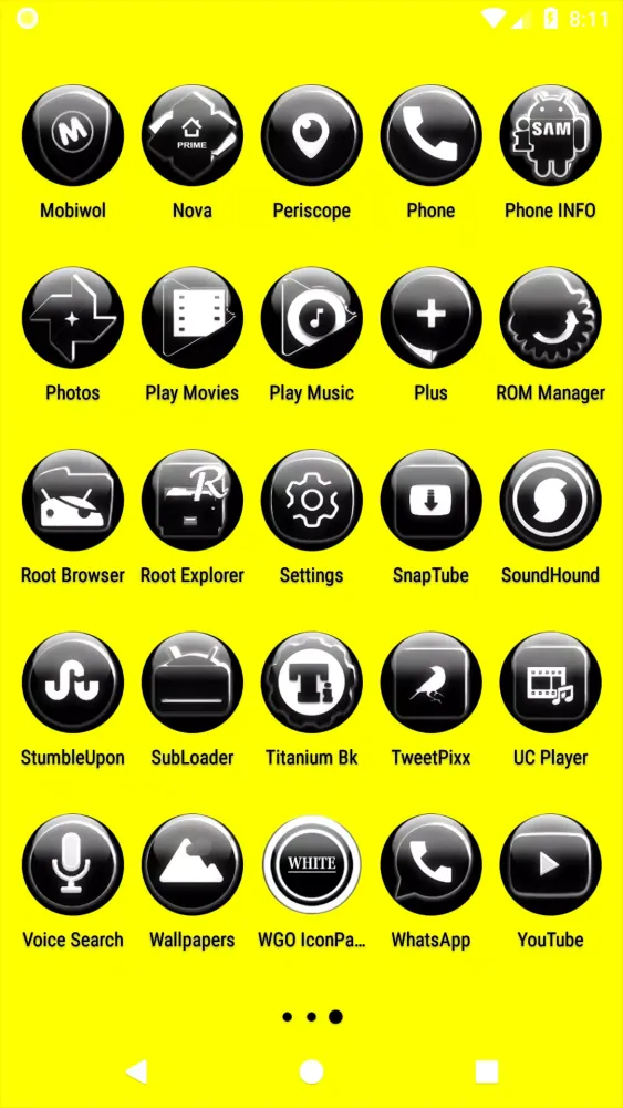 Screenshot di White Glass Orb Icon Pack