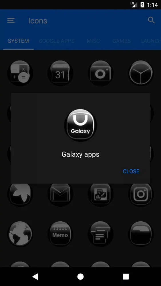 Screenshot di White Glass Orb Icon Pack