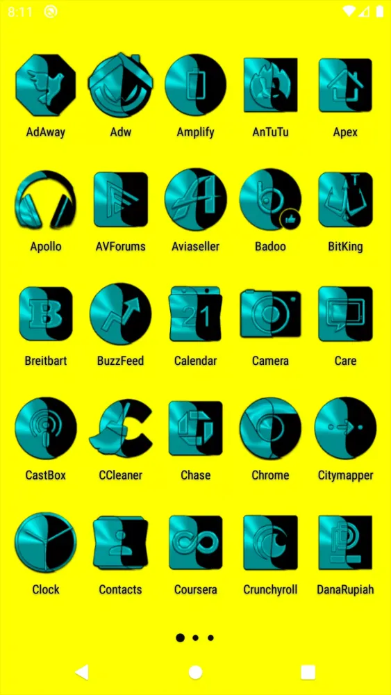 Wicked Cyan Icon Pack Screenshots