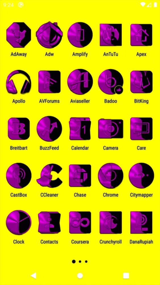 Wicked Magenta Icon Pack سکرین شاٹس