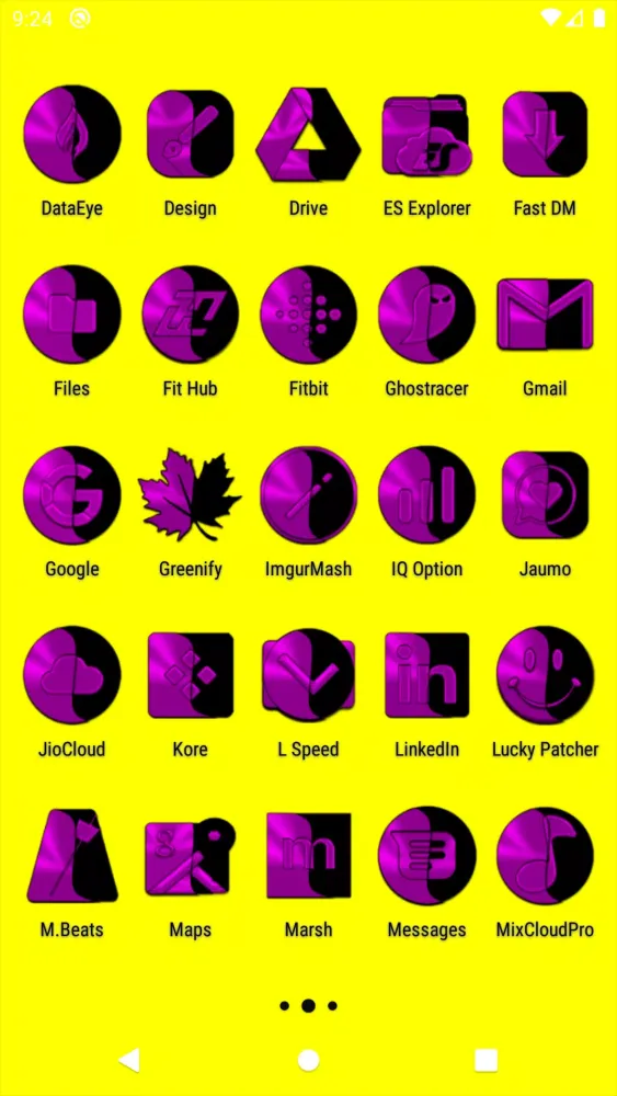 Wicked Magenta Icon Pack سکرین شاٹس