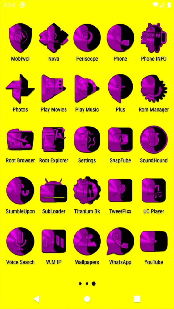 Wicked Magenta Icon Pack سکرین شاٹس
