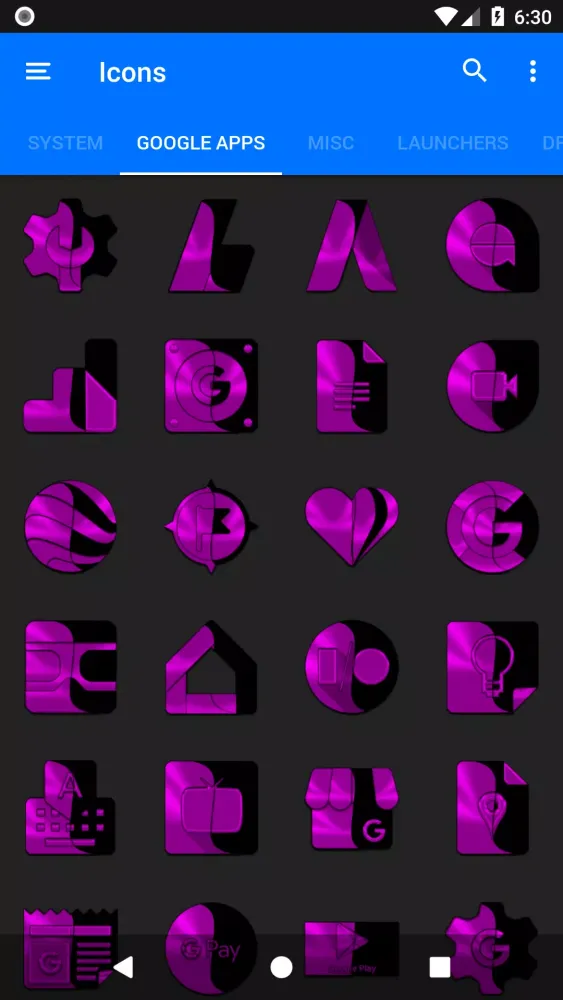 Wicked Magenta Icon Pack سکرین شاٹس