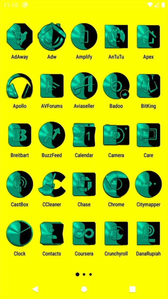 Screenshot di Wicked Teal Icon Pack