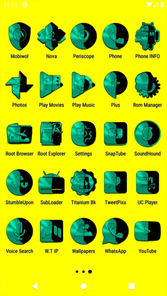 Screenshot di Wicked Teal Icon Pack