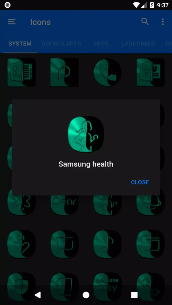 Screenshot di Wicked Teal Icon Pack