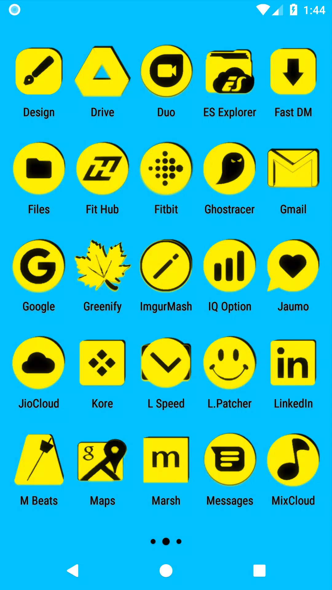 Yellow and Black Icon Pack Screenshots