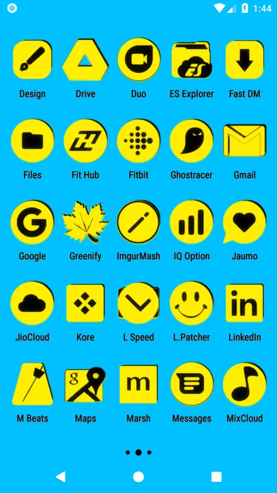 Yellow and Black Icon Pack スクリーンショット