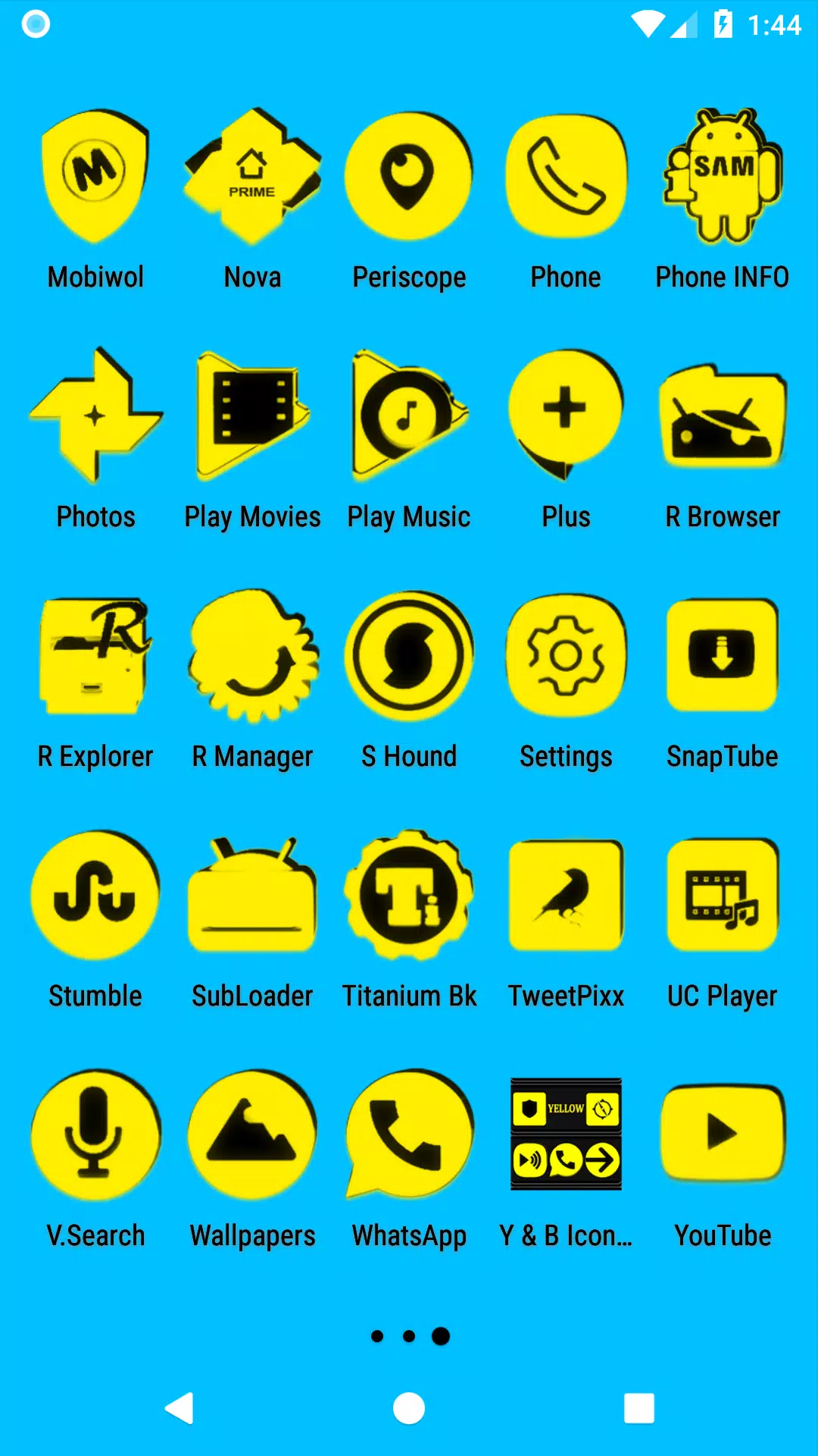 Yellow and Black Icon Pack Screenshots