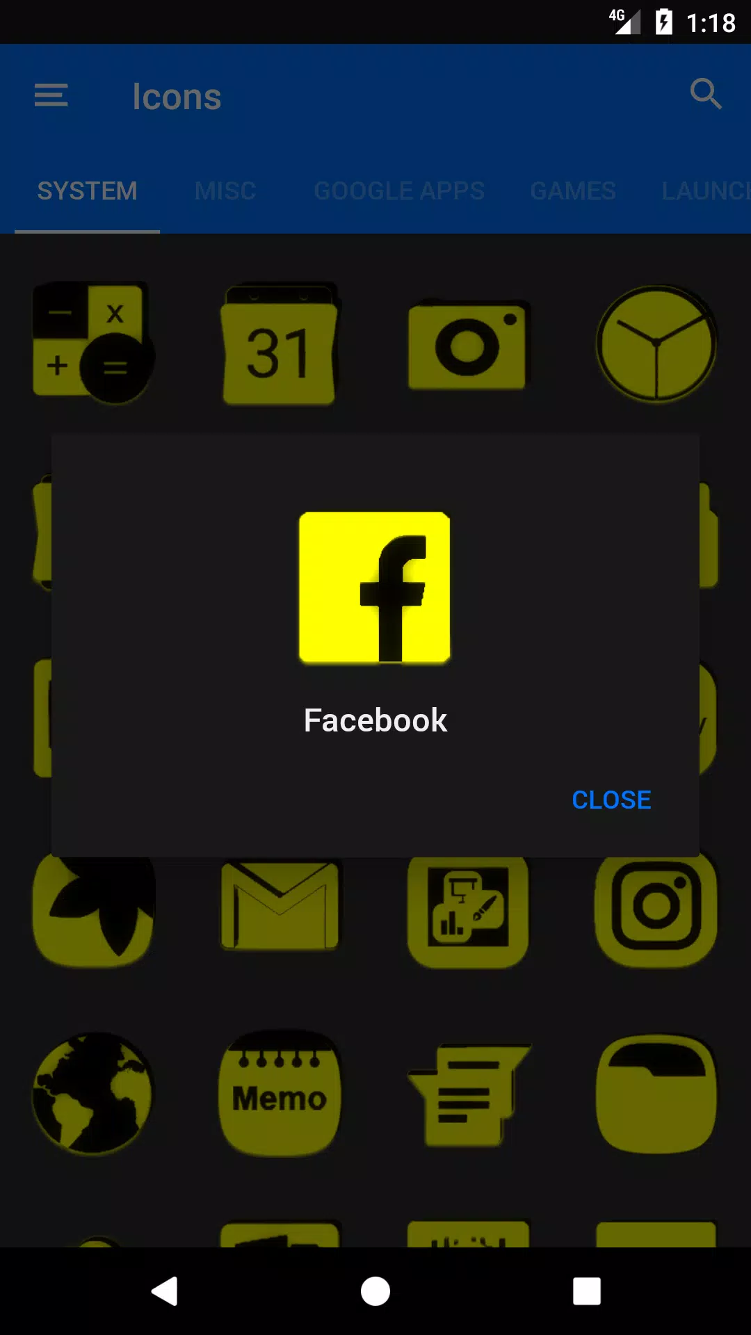 Yellow and Black Icon Pack Screenshots