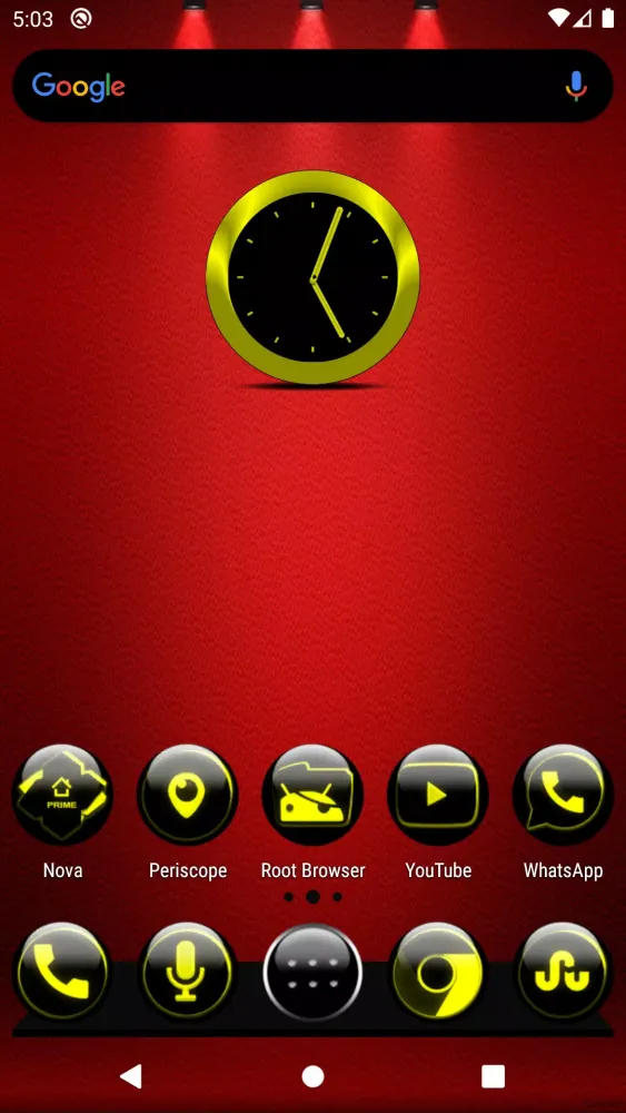 Tangkapan skrin Yellow Glass Orb Icon Pack