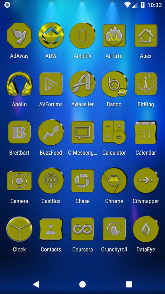 Screenshot di Yellow Icon Pack