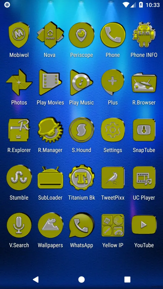 Screenshot di Yellow Icon Pack