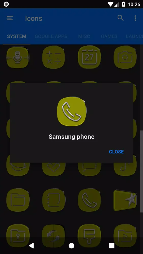Screenshot di Yellow Icon Pack