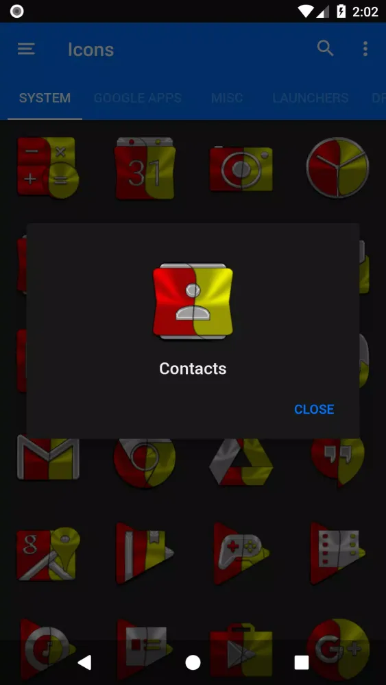 Red and Yellow Icon Pack スクリーンショット
