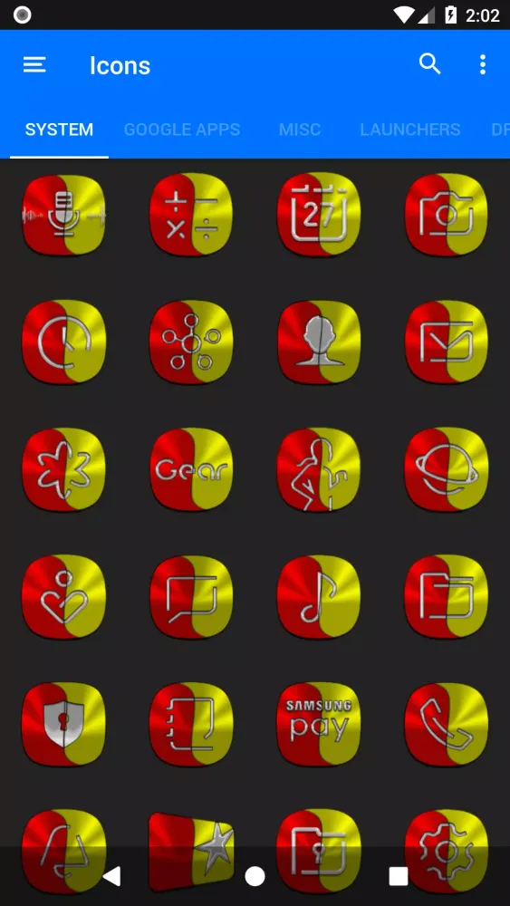 Red and Yellow Icon Pack スクリーンショット