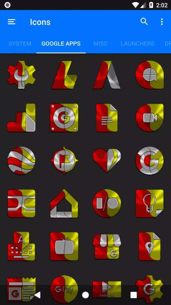 Red and Yellow Icon Pack スクリーンショット