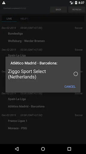 Sport Schedule Screenshots