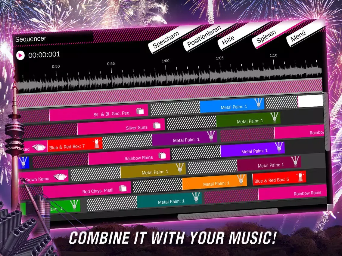 Fireworks Simulator iPad  Screenshots