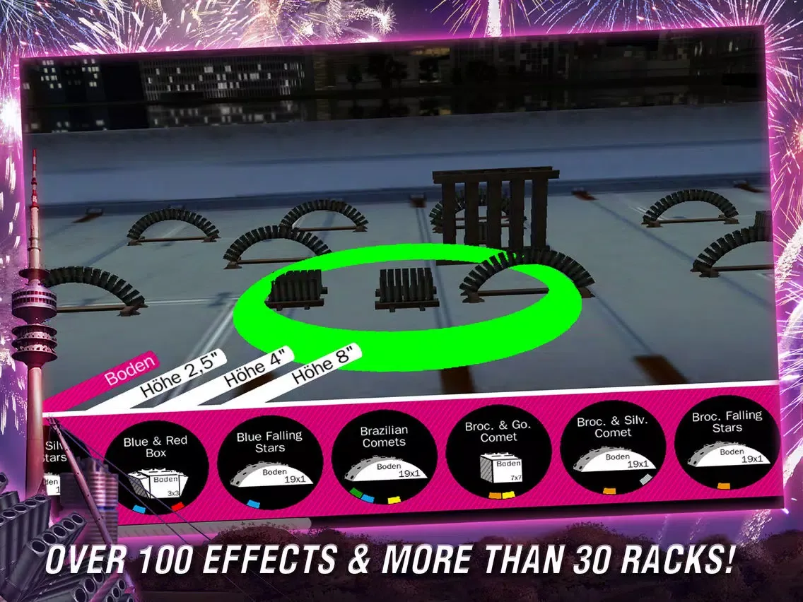 Fireworks Simulator iPad  Screenshots
