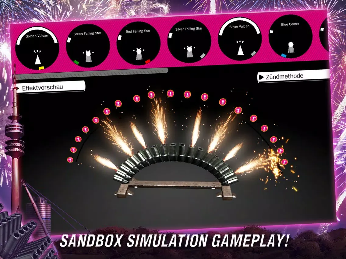 Fireworks Simulator iPad  Screenshots