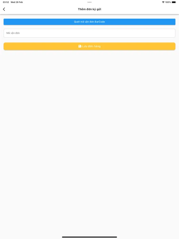 Rồng Vàng Order iPad  Screenshots