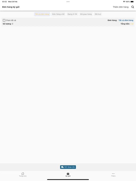 Rồng Vàng Order iPad  Screenshots