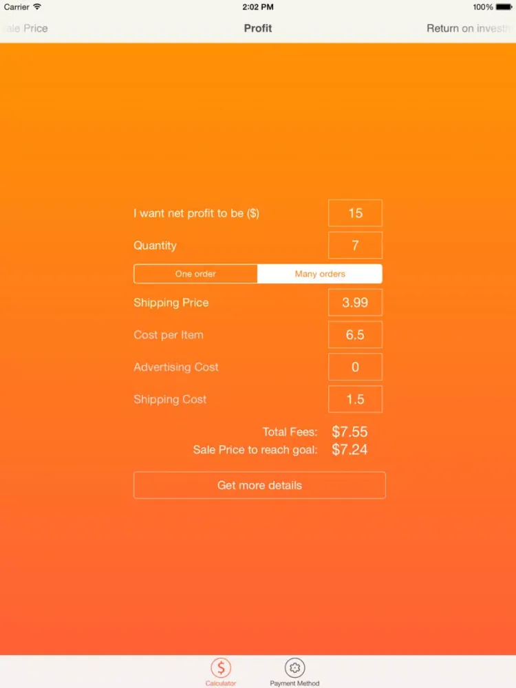 Скриншоты Fee Calculator for Etsy Sellers iPad 