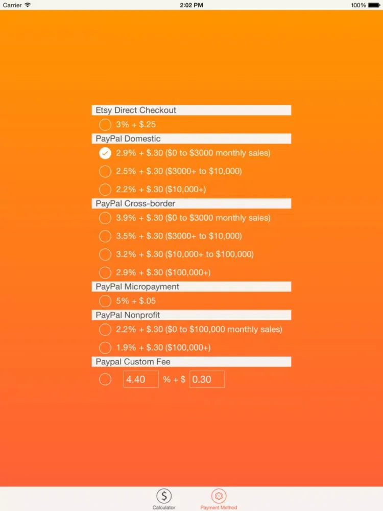 Скриншоты Fee Calculator for Etsy Sellers iPad 