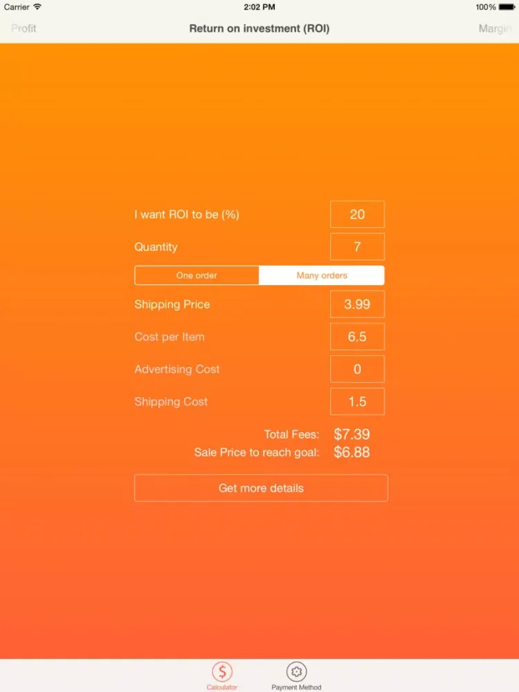 Скриншоты Fee Calculator for Etsy Sellers iPad 
