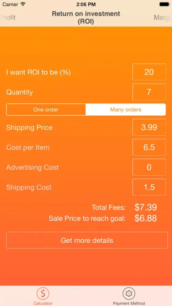 Скриншоты Fee Calculator for Etsy Sellers