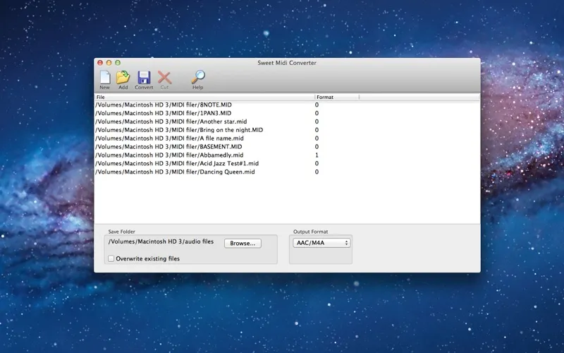 Sweet MIDI Converter Screenshots