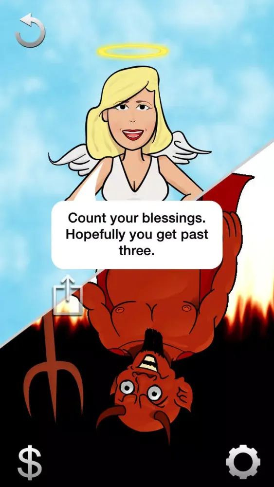 Horns Or Halos Life Advice Generator স্ক্রিনশট