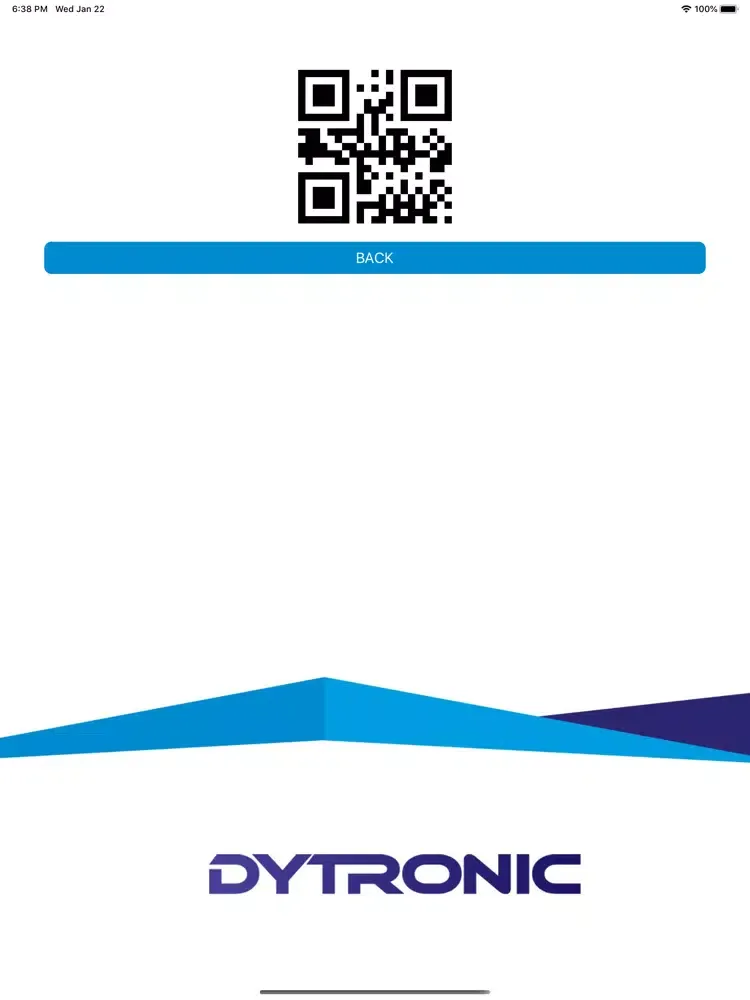 Tangkapan layar MY QR Number iPad 