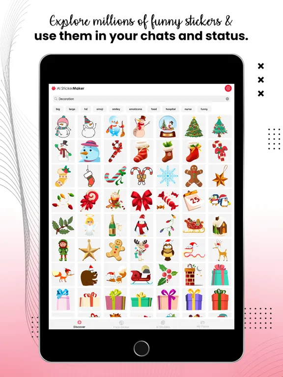 Ảnh chụp màn hình của Face To Sticker AI iPad 