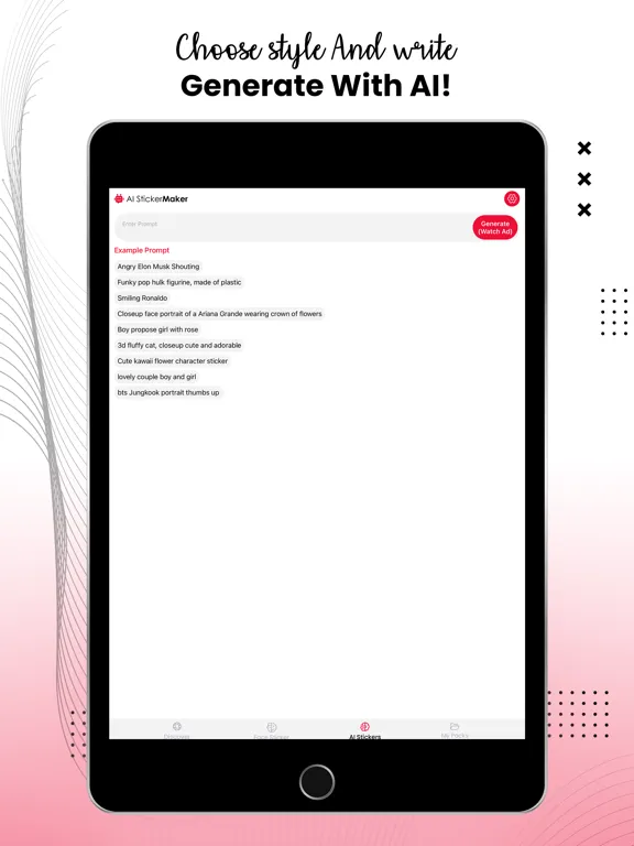 Ảnh chụp màn hình của Face To Sticker AI iPad 