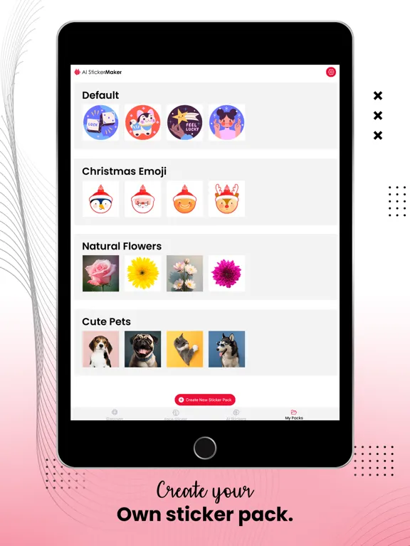 Ảnh chụp màn hình của Face To Sticker AI iPad 