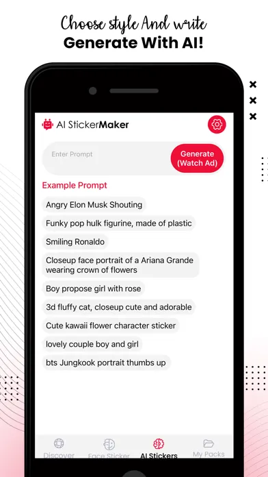 Ảnh chụp màn hình của Face To Sticker AI