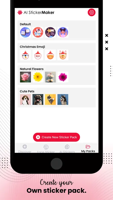Ảnh chụp màn hình của Face To Sticker AI