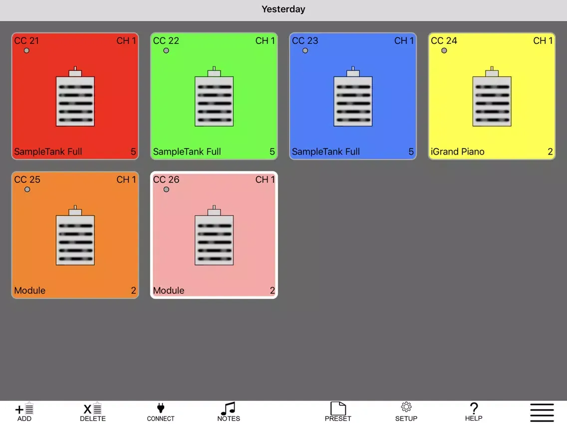 MIDI Pedal Wizard iPad  سکرین شاٹس
