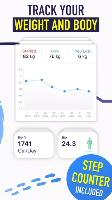 Captures d'écran de Walkin Lose Weight & Pedometer