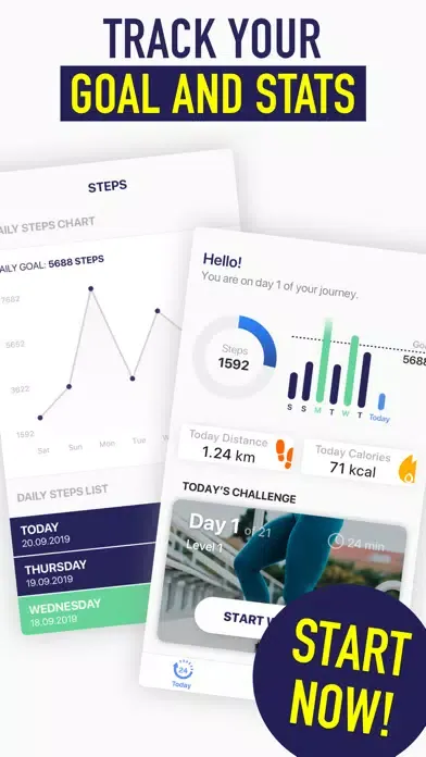 Captures d'écran de Walkin Lose Weight & Pedometer
