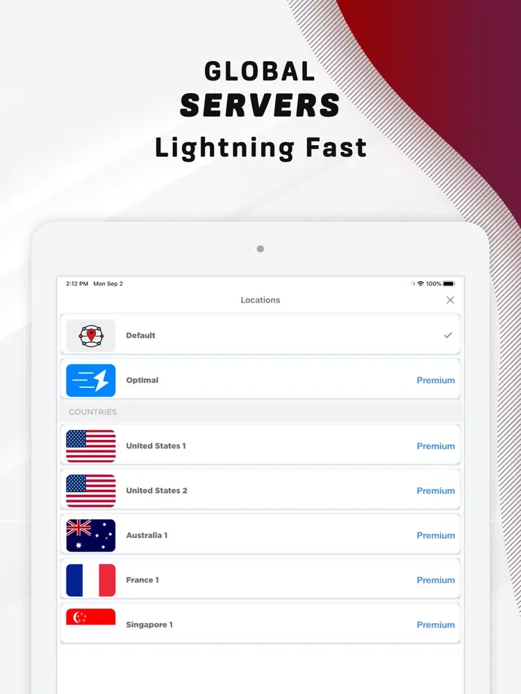 TOR Browser + VPN Private Web iPad 应用截图