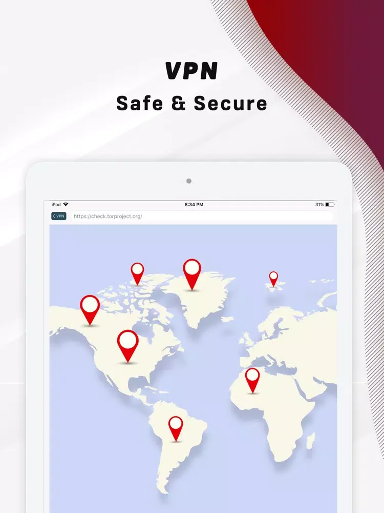 TOR Browser + VPN Private Web iPad 应用截图