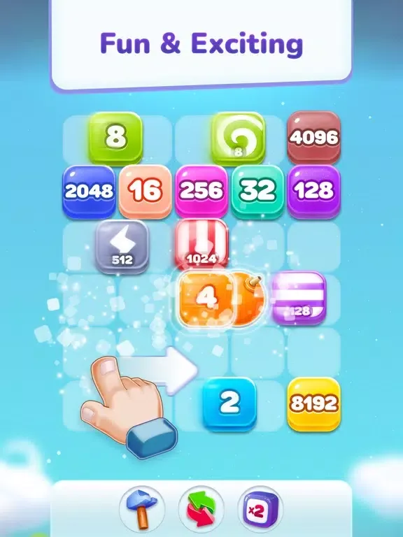 تصاویر Cubi Land - 2048 Puzzle&Beyond iPad 