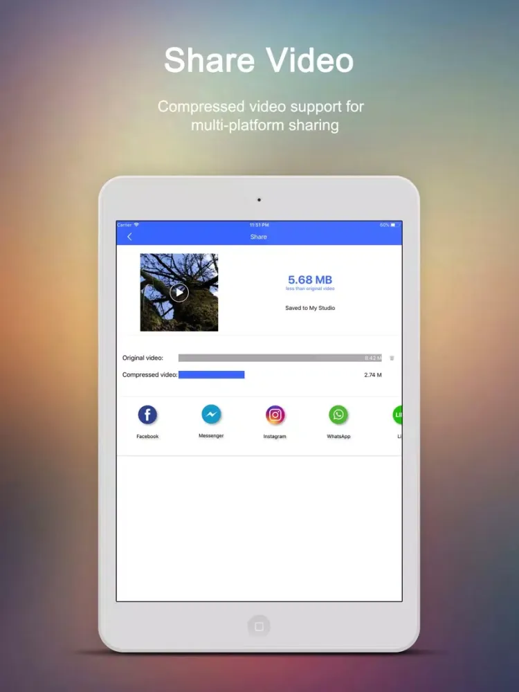 Capturas de pantalla de VidCompress-Video Compress Cut iPad 