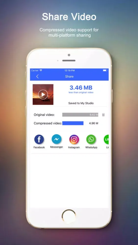 Capturas de pantalla de VidCompress-Video Compress Cut
