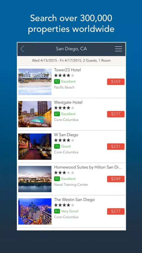Capturas de pantalla de Room 77 - Hotel Search and Price Comparison